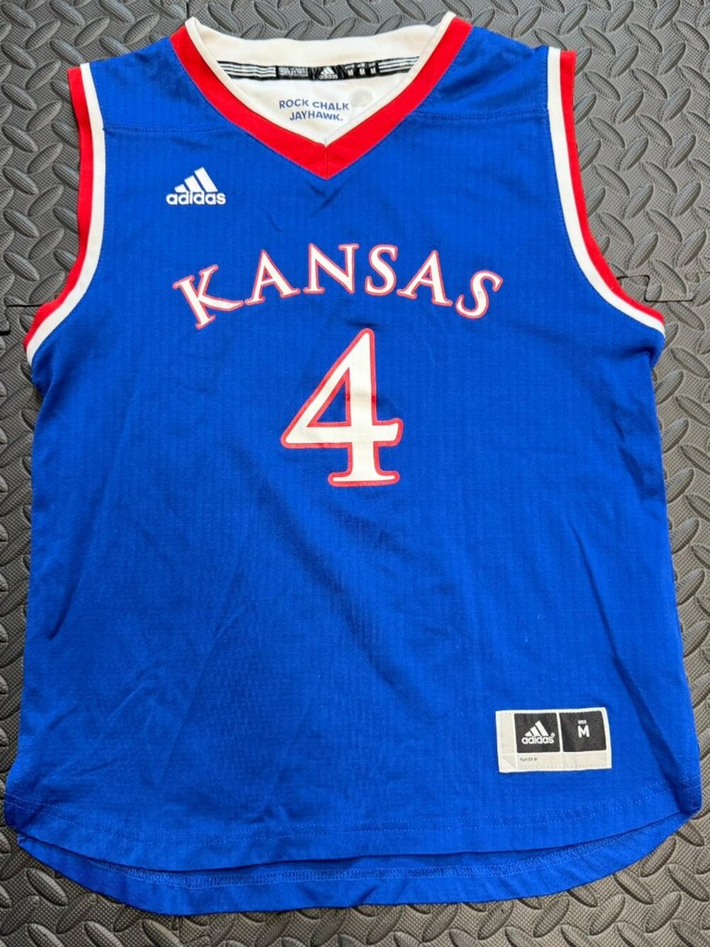 GUC Adidas Kansas Jayhawks #4 Basketball Jersey Youth
